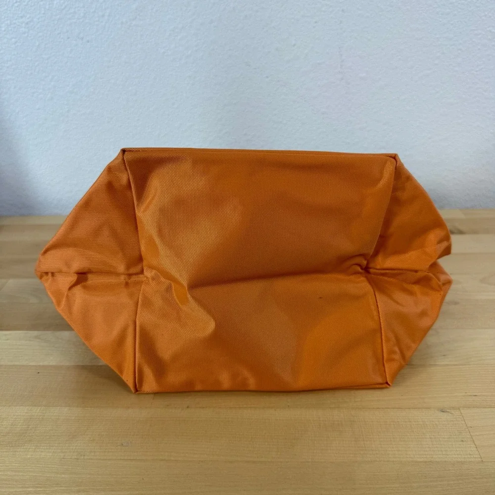 Joe Boxer Orange Nylon Tote Bag Smiley Face Winking Snap NWT Y2K Shoulder Bag